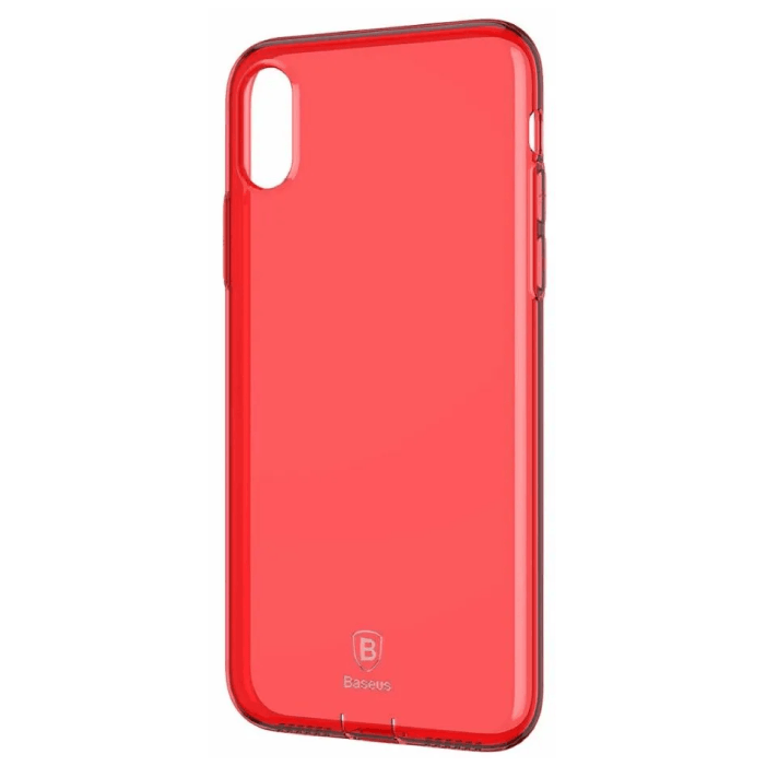 Чехол Baseus для iPhone X, Прозрачный, Красный