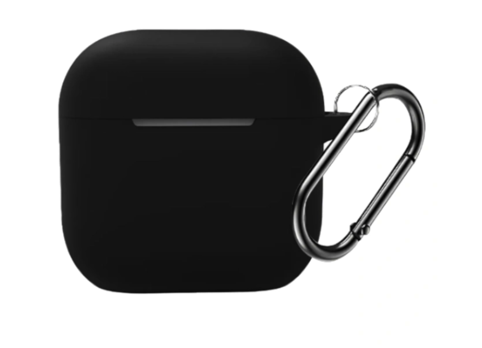 Чехол для наушников Airpods 4 силикон, черный