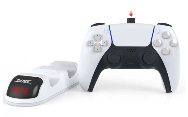 Зарядная станция для Dobe 2-x геймпадов PS5 Dual Sense Charging Dock (TP5-0515B)