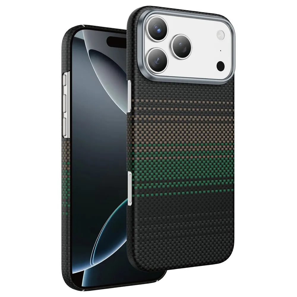 Чехол KeePhone Kevilar Caiser MagSafe Antishock Case для iPhone 17 Pro, Оранжевый