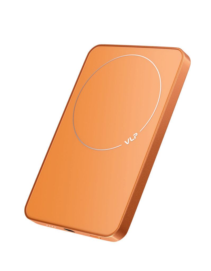 Внешний аккумулятор VLP Diamond Energy MagSafe, Qi2, 5000 mAh, 3A, USB-C, Оранжевый
