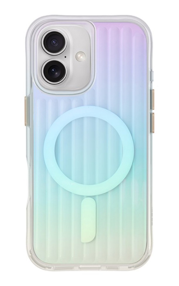 Чехол Uniq для iPhone 16, COEHL MagSafe, Линейный радужный 