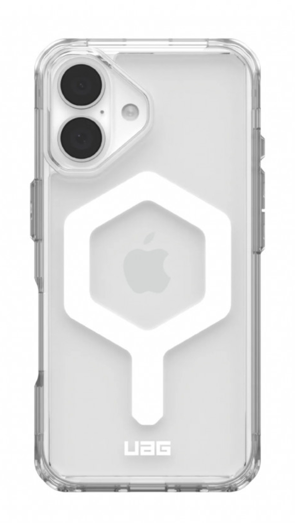 Чехол с поддержкой MAGSAFE Uag Plyo для iPhone 16, Прозрачный/Белый