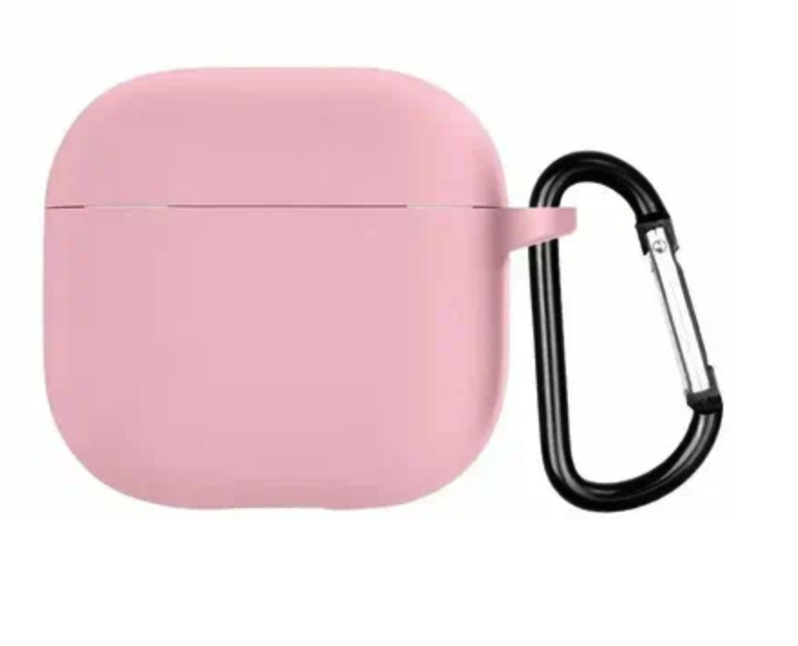 Чехол для наушников Airpods 4 силикон, розовый