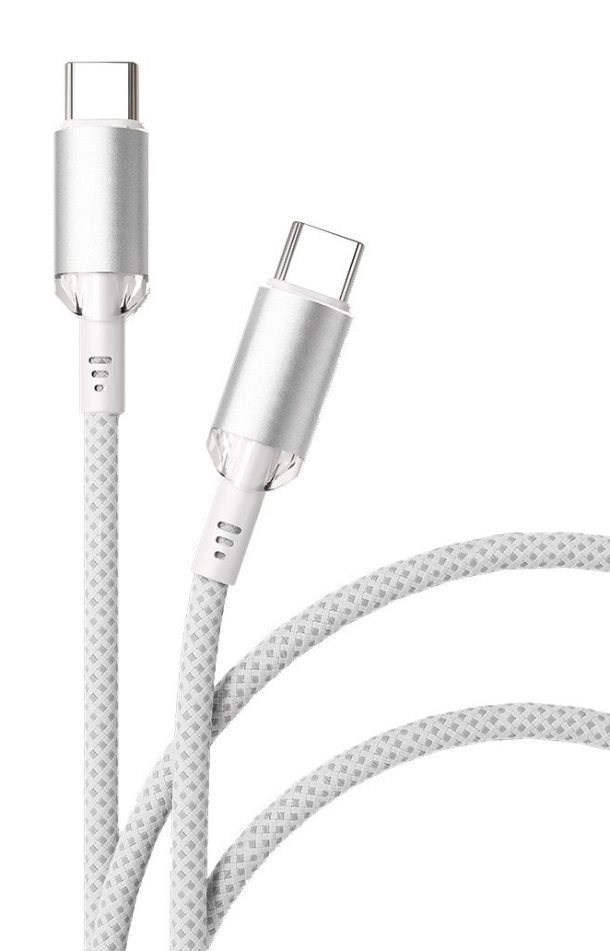 VLP Diamond Cable USB C - USB C, 1.2м, Белый