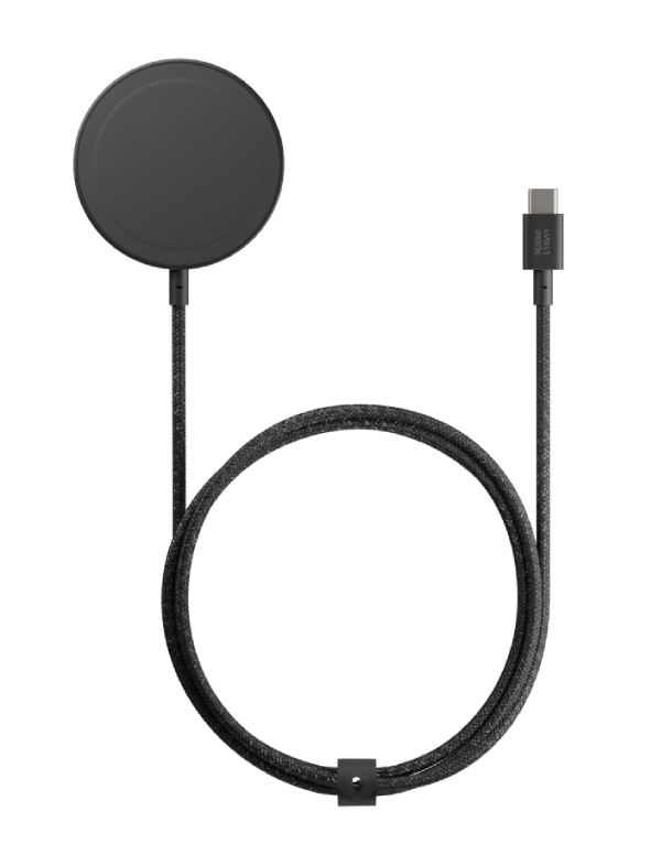 Native Union Voyage 2 в 1 Magnetic Wireless Charger, MagSafe, 15 W Max, Черный