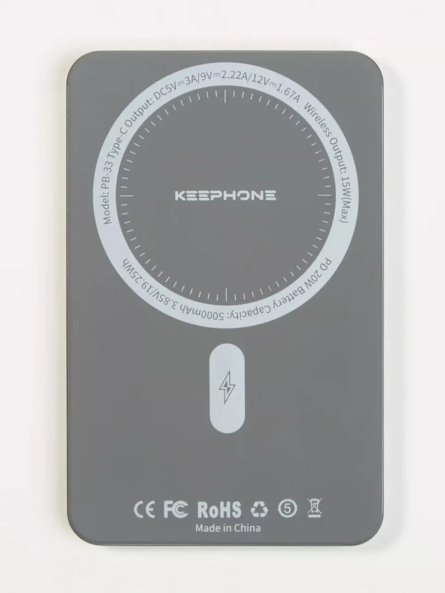 Power Bank Keephone Lucci 5000 мА⋅ч,  Черный