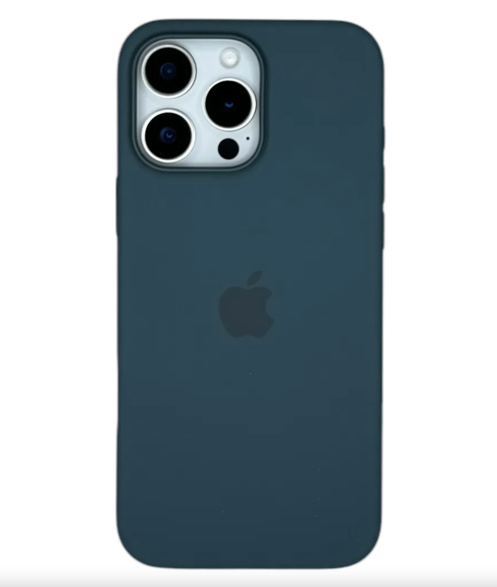 Чехол SILICONE CASE MagSafe с анимацией для iPhone 16 Pro Зеленое озеро