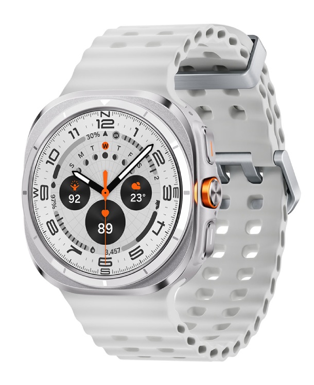 Samsung Galaxy Watch Ultra 47 мм, корпус белый титан, ремешок белого цвета