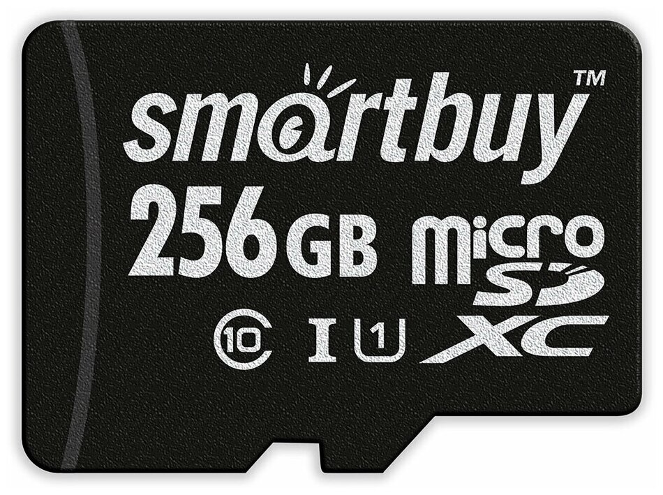 Карта памяти MicroSDXC  Smart Buy 256Гб, Class 10 UHS-I без адаптера
