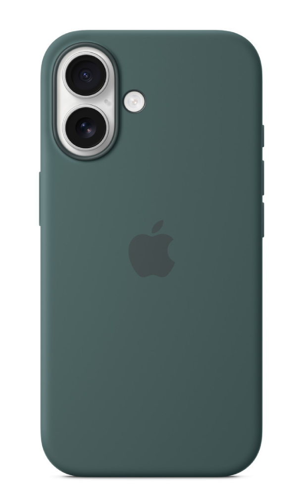 Чехол Оригинальный Силикон MagSafe для iPhone 16, Зеленое Озеро