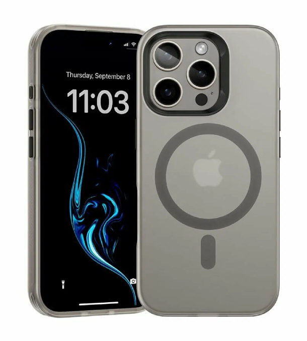 Чехол силиконовый Benks Lucid Armor MagSafe для iPhone 16 Pro Max, Серый