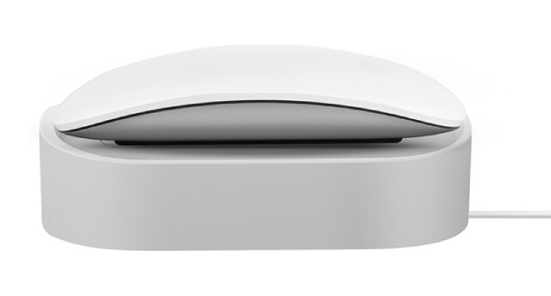 стенд для Apple Magic Mouse Uniq NOVA, Силикон charging dock Light, Серый