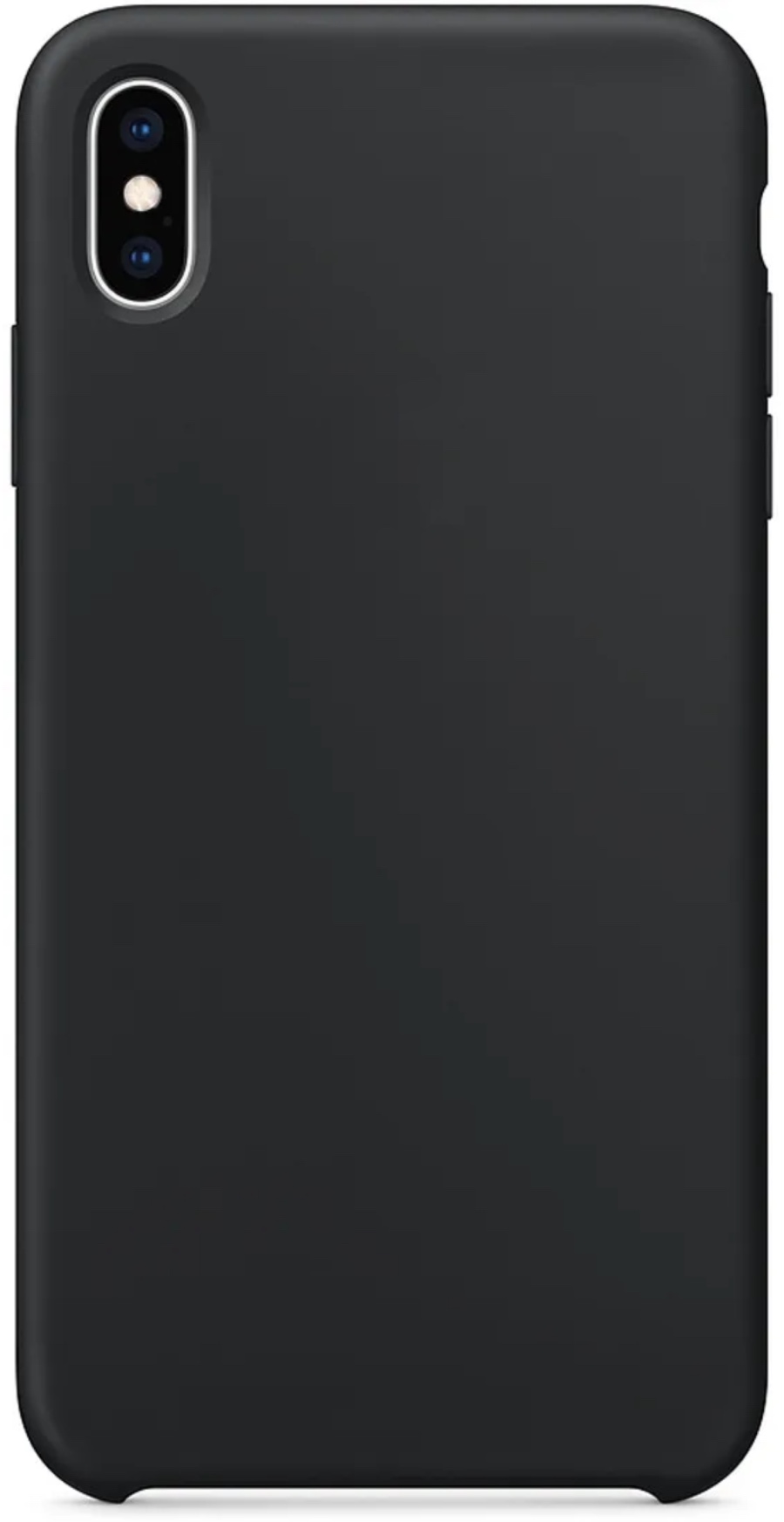Оригинальный Силиконовый чехол для iPhone XS Max, Черный
