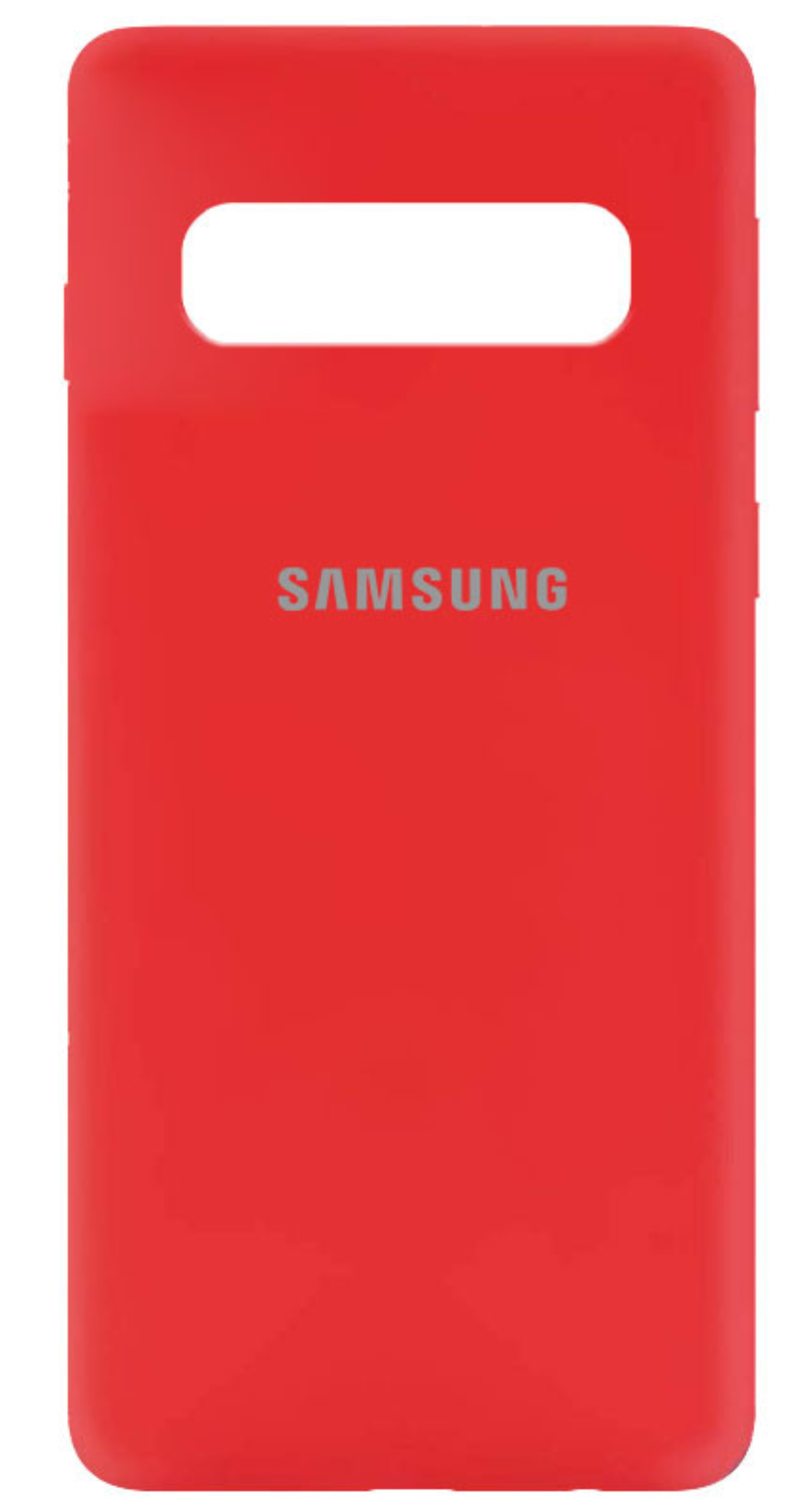 Чехол Силиконовый для Samsung Galaxy S10 Plus, Красный