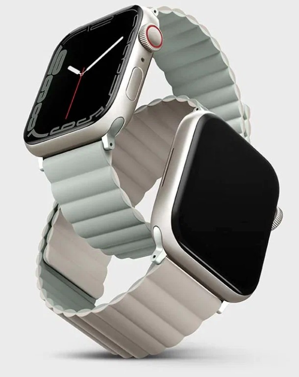 Ремешок Uniq Revix reversible Magnetic Шалфей/Бежевый для Apple Watch 38/40/41мм