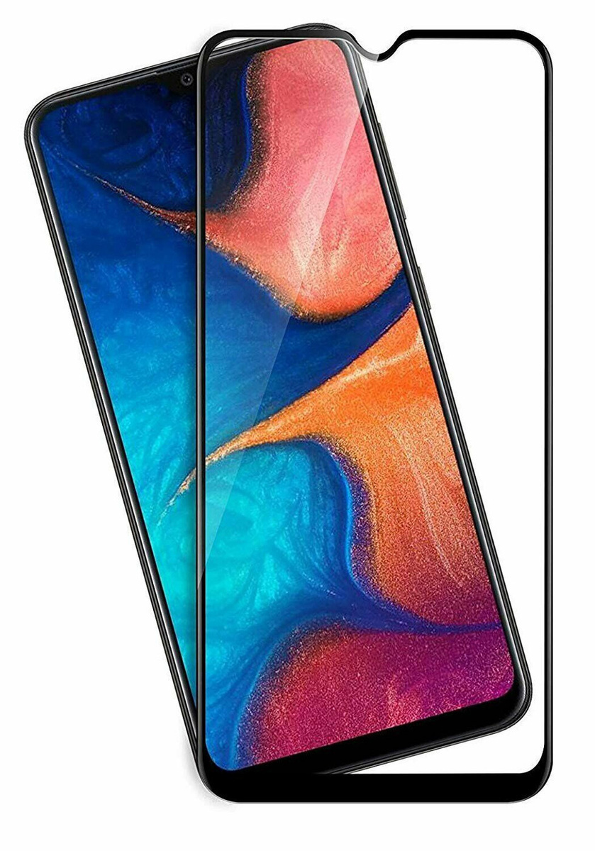 Защитное стекло 2D для Samsung A31, Черный