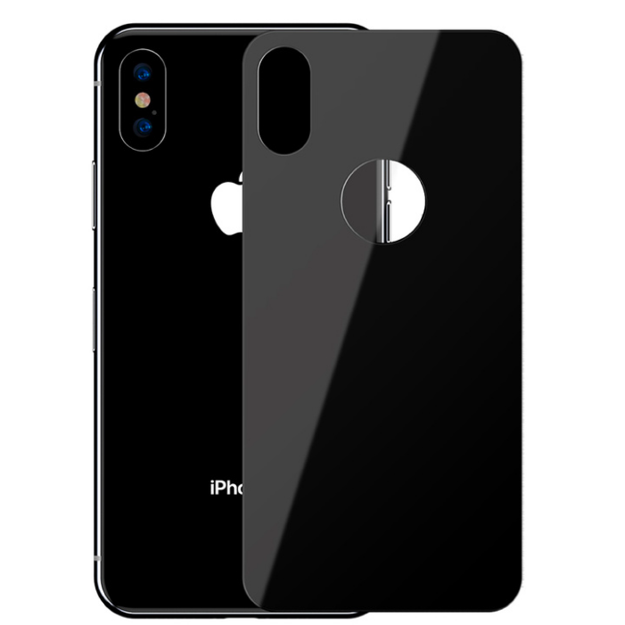 Защитное стекло на заднюю панель Baseus цельное для iPhone Xs Max, Черный