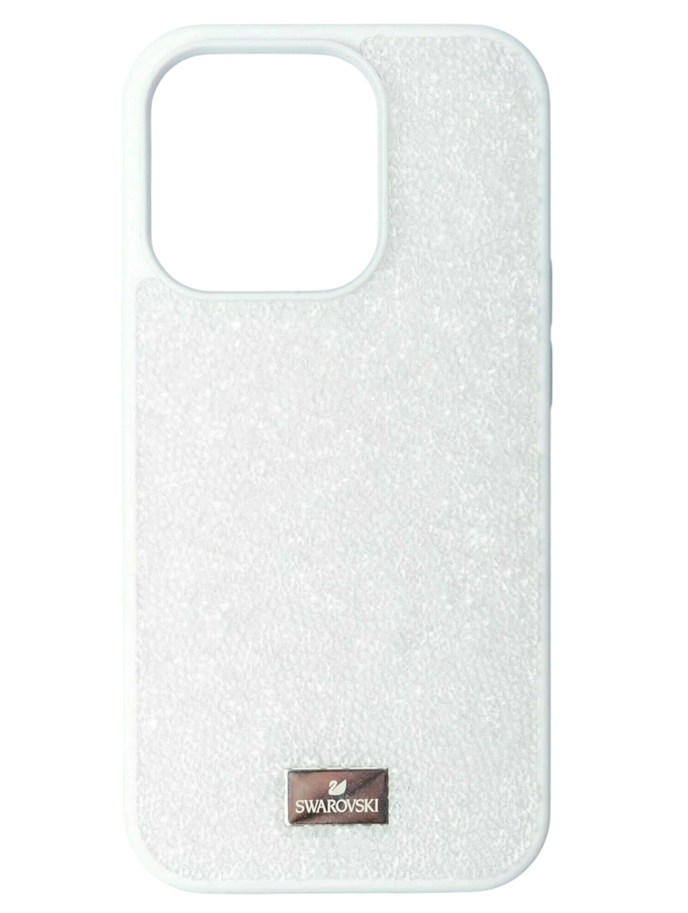 Чехол со стразами Swarovski для iPhone 16 Pro, белый