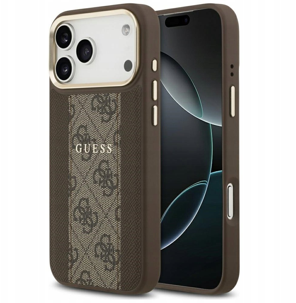 Чехол Guess iPhone 17 Pro Max, MagSafe, Коричневый