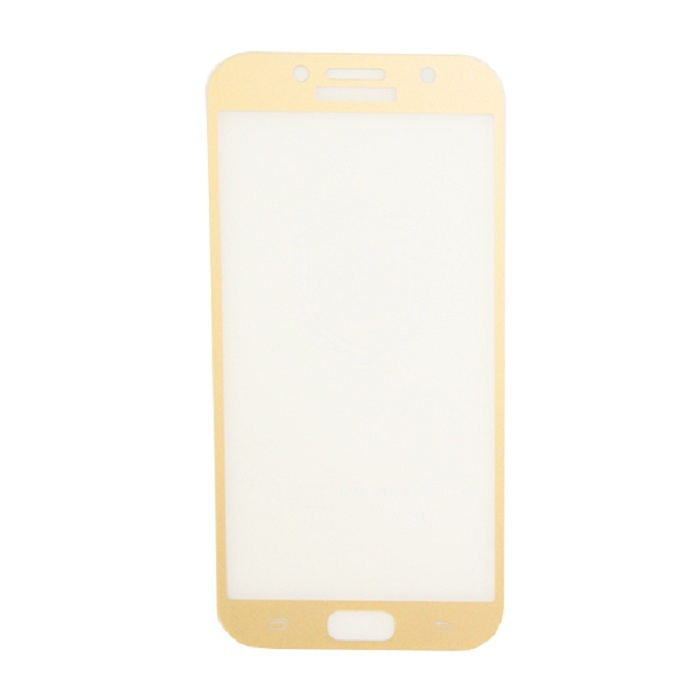 Защитное стекло 2D для Samsung A7 2017, Золото