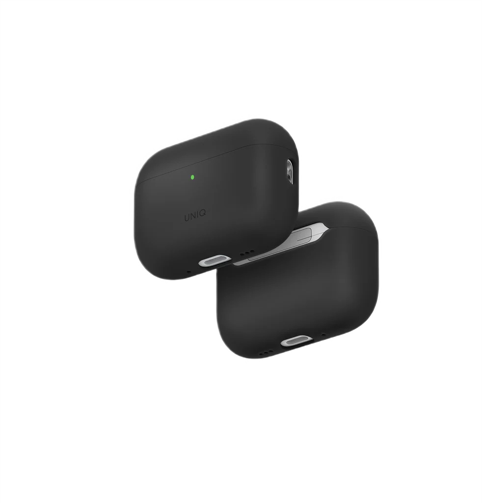 Чехол Uniq для Airpods Pro 3 LINO Liquid silicone with handstrap, Черный