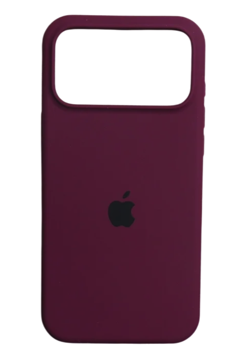 Чехол Silicone Case iPhone 17 Pro, Бордовый