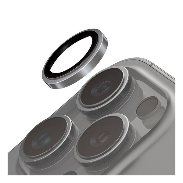 Uniq OPTIX PRIME сапфировое стекло на камеру для iPhone 16 Pro / 16 Pro Max, Серая