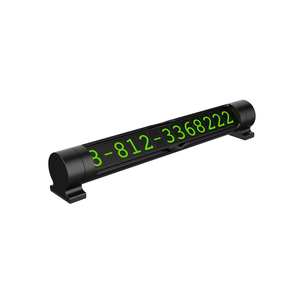 Парковочная автовизитка Deppa с двумя номерами телефона Parking Card Alum Duo, Черный