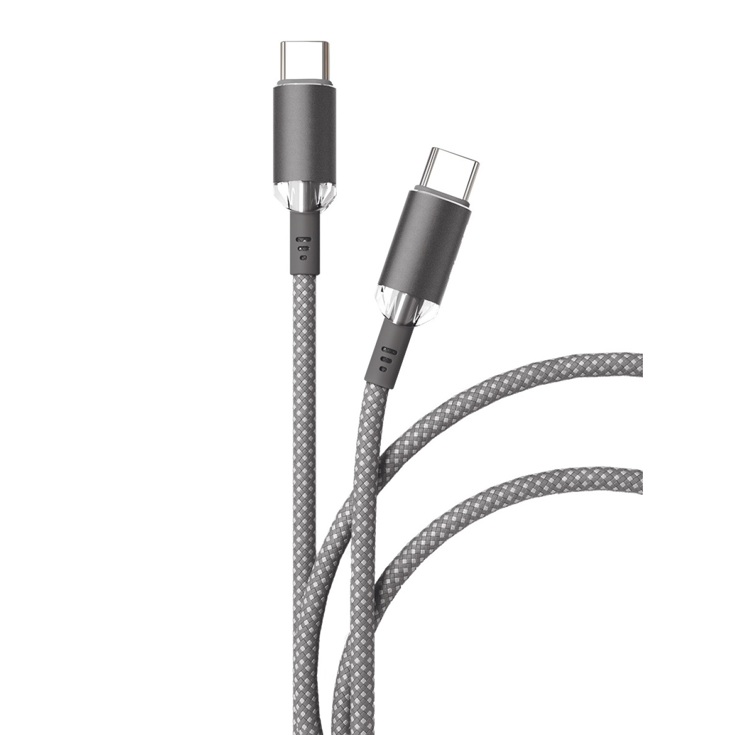 VLP Diamond Cable USB C - USB C, 1.2м, темно-серый