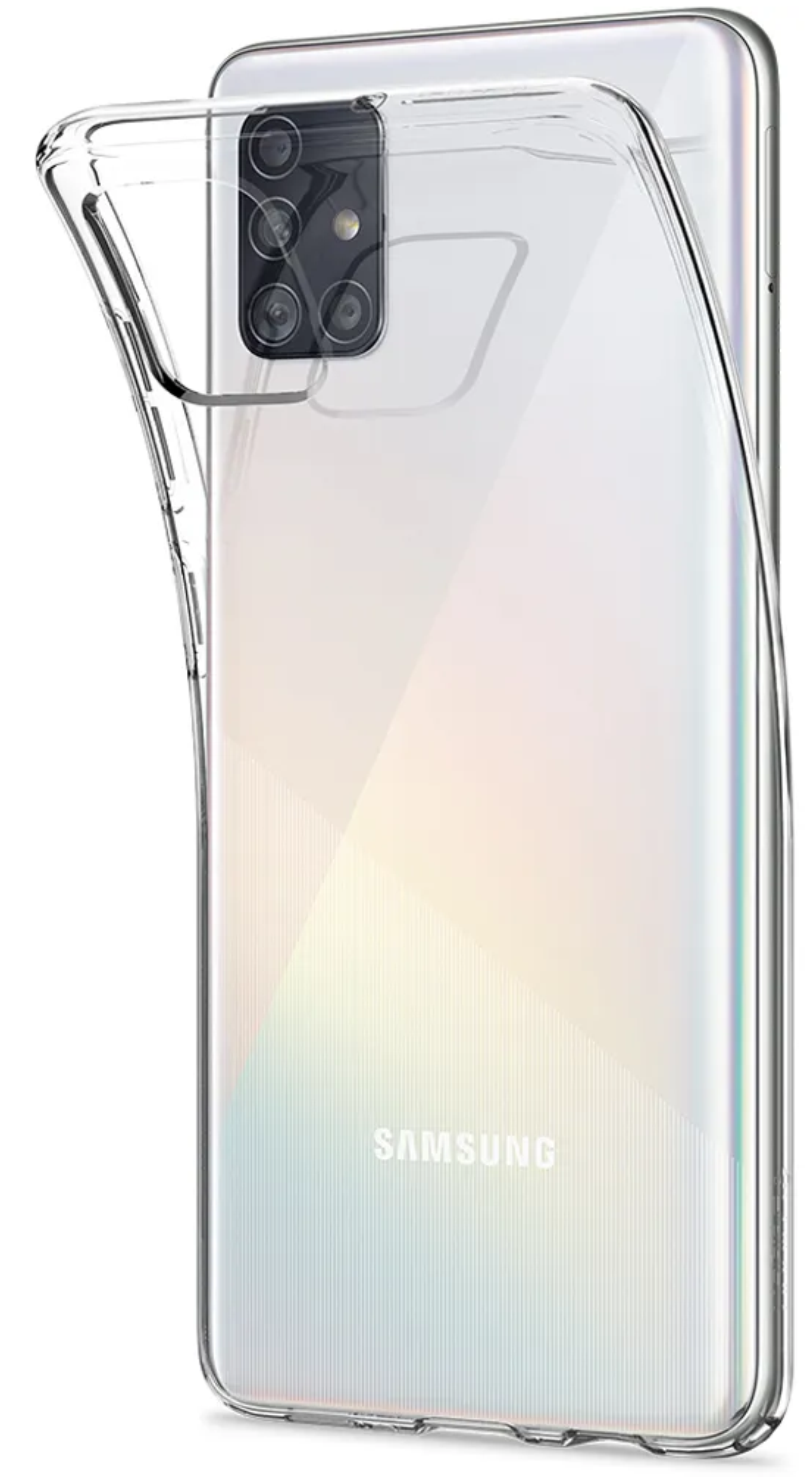 Силиконовый чехол для Samsung Galaxy A71, Прозрачный