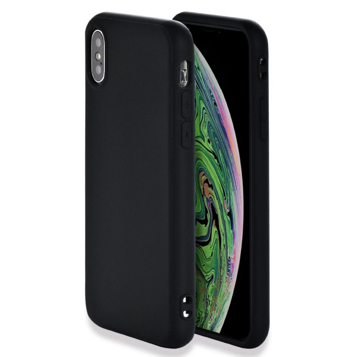 Чехол Силиконовый LuxCase для iPhone Xs, Черный