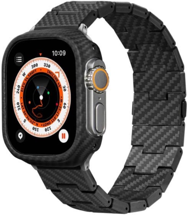 Браслет Greatcase Карбоновое звено для Apple Watch 42/44/45/49мм
