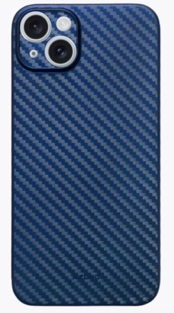 Чехол KZDOO Air Carbon для iPhone 15, Синий