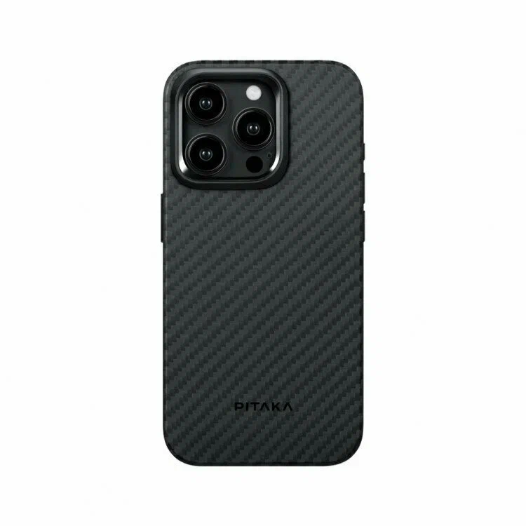 Усиленный чехол PITAKA MagEZ Pro 4 для iPhone 15 Pro Max 6.7", Черный/Серый