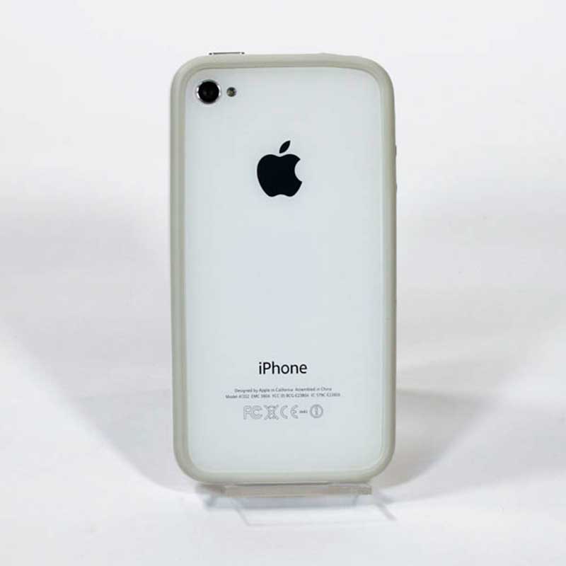 Чехол-накладка полиуретан для iPhone 4/4S, Белый