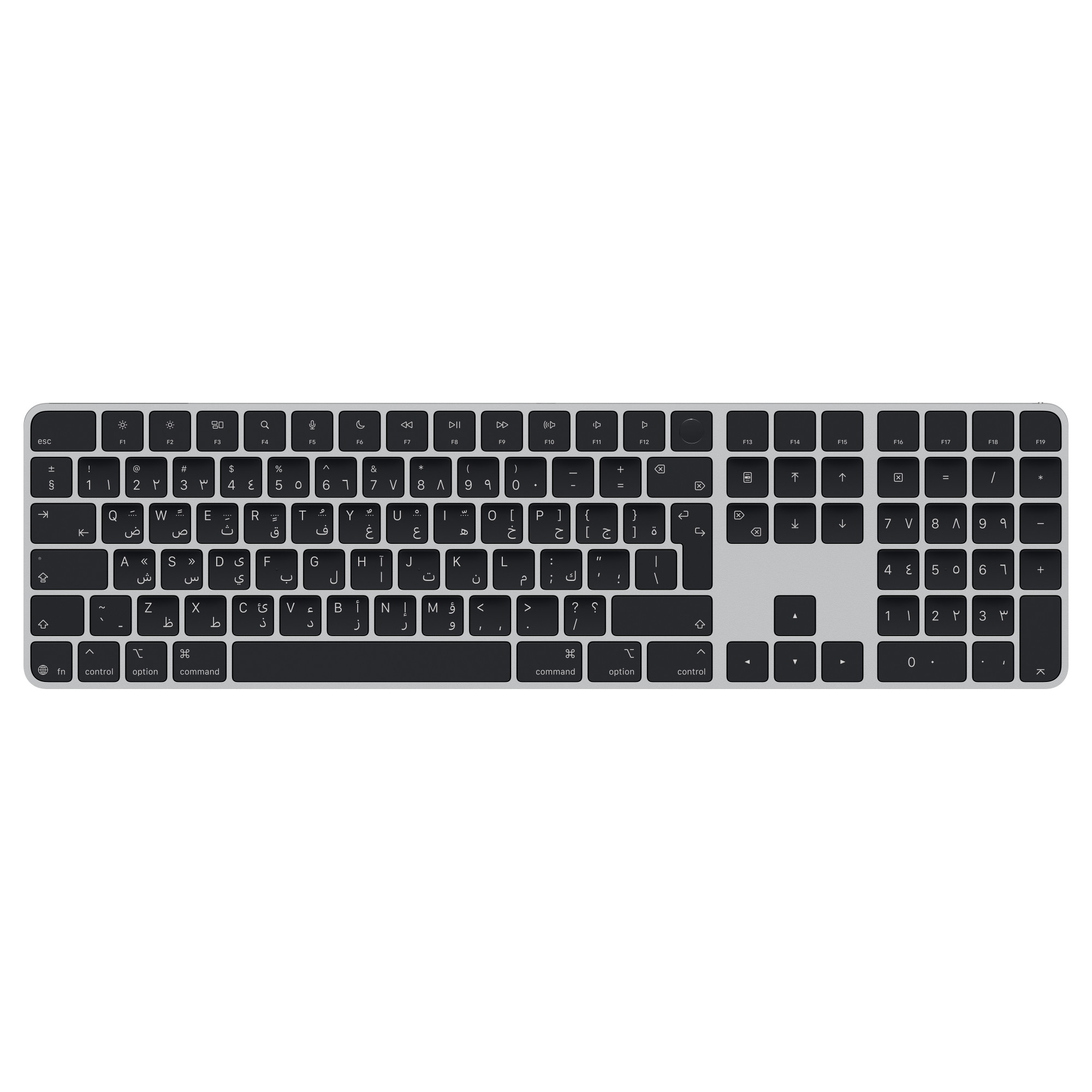 Клавиатура Apple Magic Keyboard Touch ID Numeric Keypad Черный, Арабский