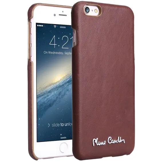 Чехол накладка Pierre cardin PCS-P15 для iPhone 7, Желто-коричневый