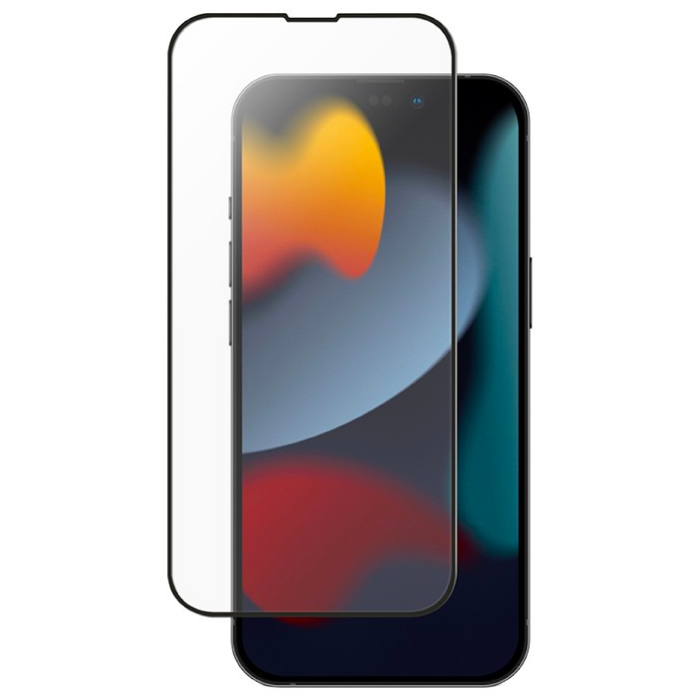 Защитное стекло матовое Samos 9D AG Матовое стекло с яркой кромкой черного цвета для Apple iPhone 14 ProMax, черная рамка