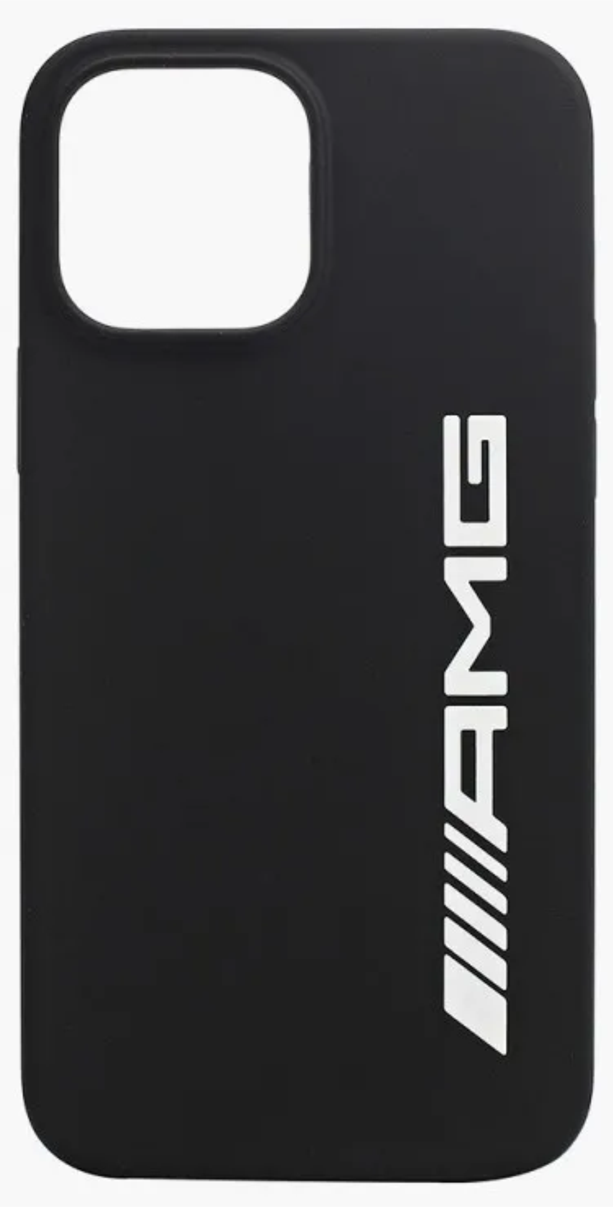 Чехол Mercedes для iPhone 13 Pro Max, Силикон с большим логотипом, Черный