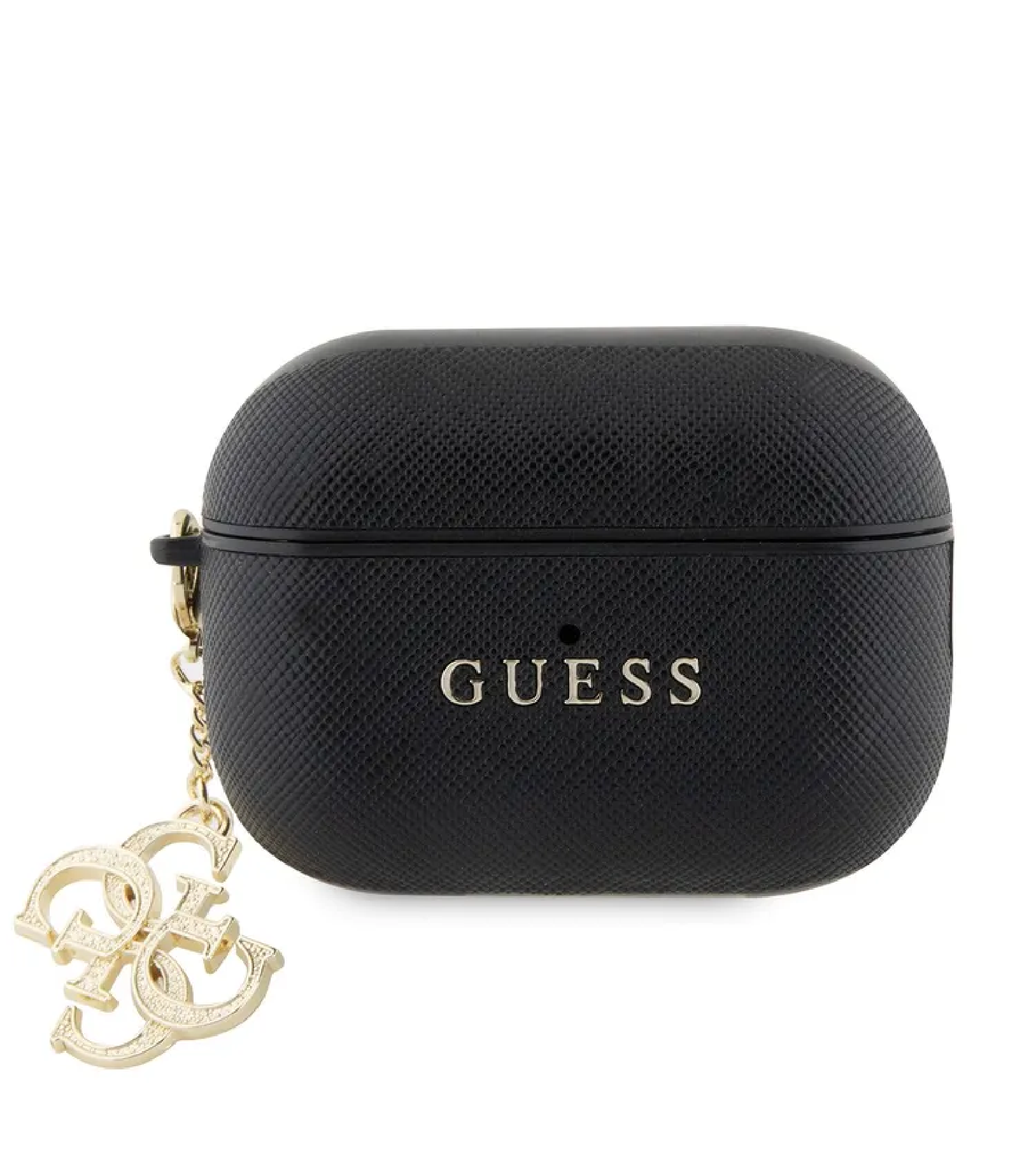Чехол Guess PU Saffiano with Charm для Airpods Pro 2, Черный