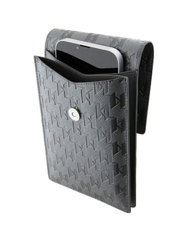 Сумка для смартфонов Lagerfeld Wallet Saffiano Monogram, Серебристый