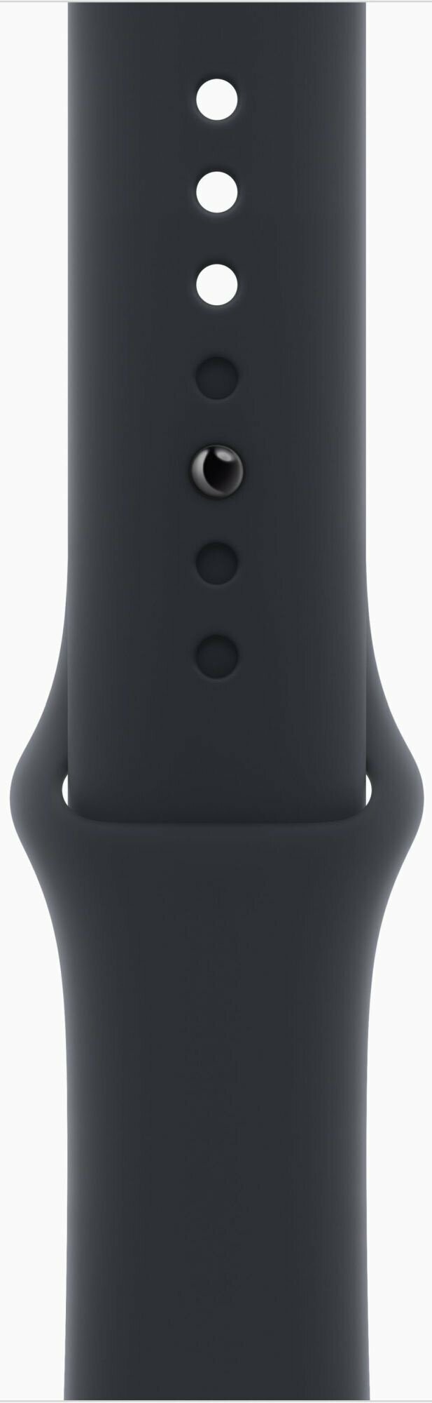 Apple Watch SE 2023, 44 мм, корпус из алюминия цвета «темная ночь», спортивный ремешок цвета «темная ночь» S/M, MRE73