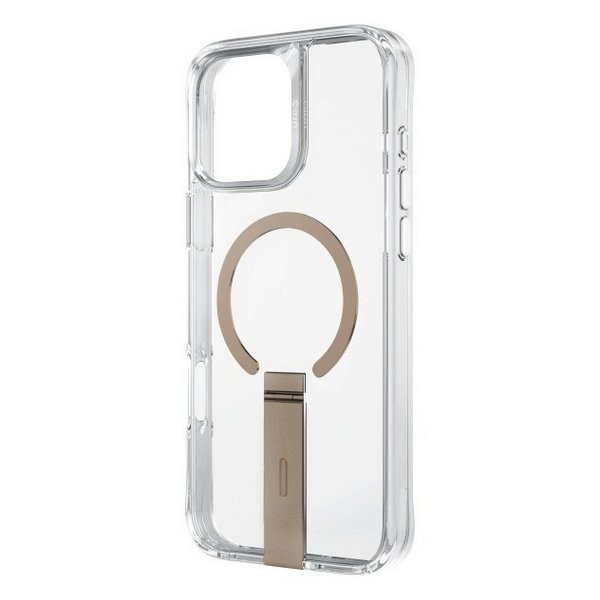 Чехол Uniq Eleva с MagSafe для iPhone 16 Pro Max с вертикальной подставкой, Розовое золото