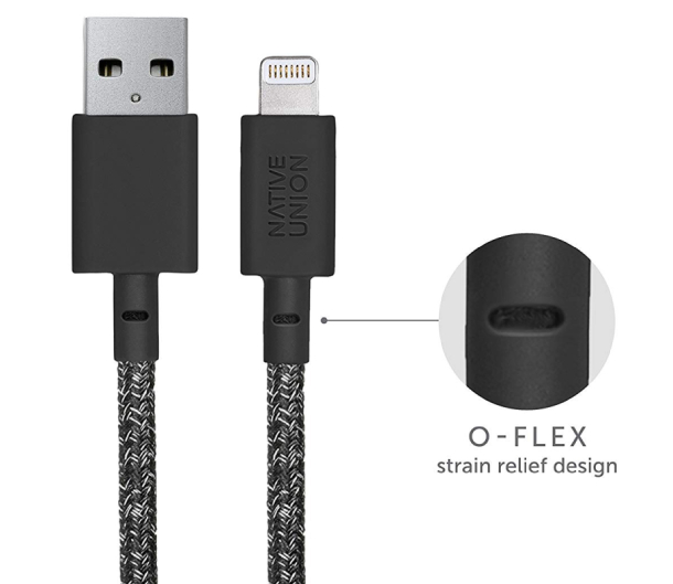 Native Union BELT CABLE, USB-A/USB-C 1,2м., Черный Космос