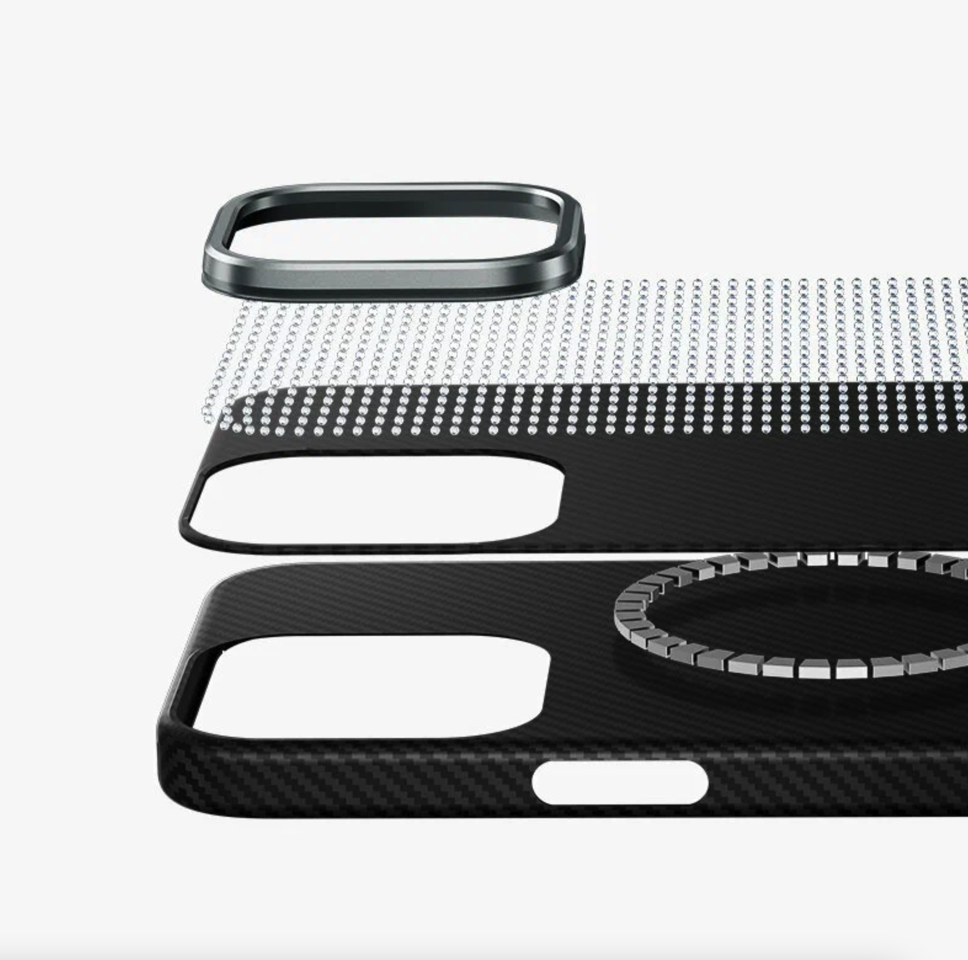 Чехол Keephone Kevilar Norra MagSafe для iPhone 16 Pro Max, Черный