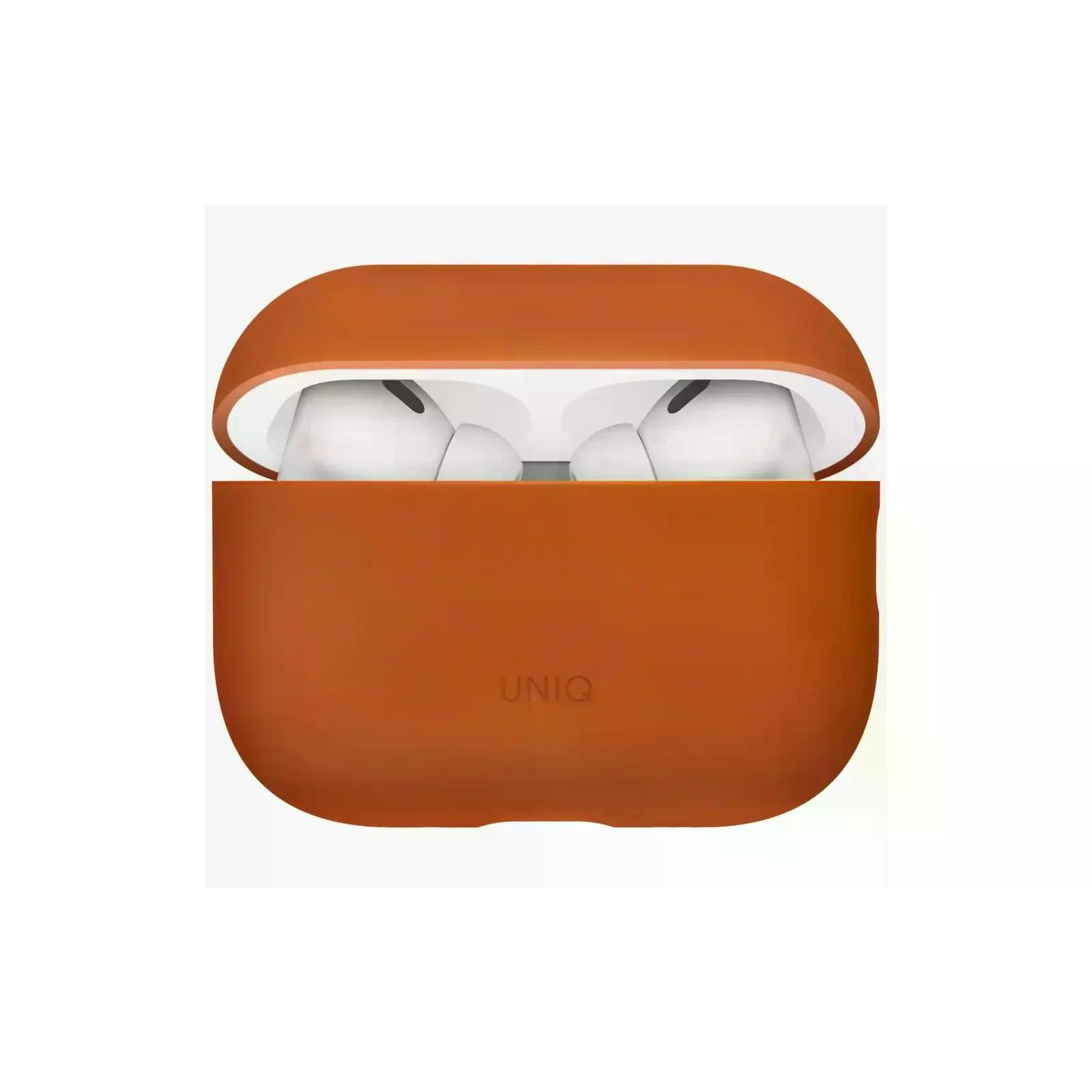 Чехол Uniq для Airpods Pro 3 LINO Liquid silicone with handstrap, Оранжевый