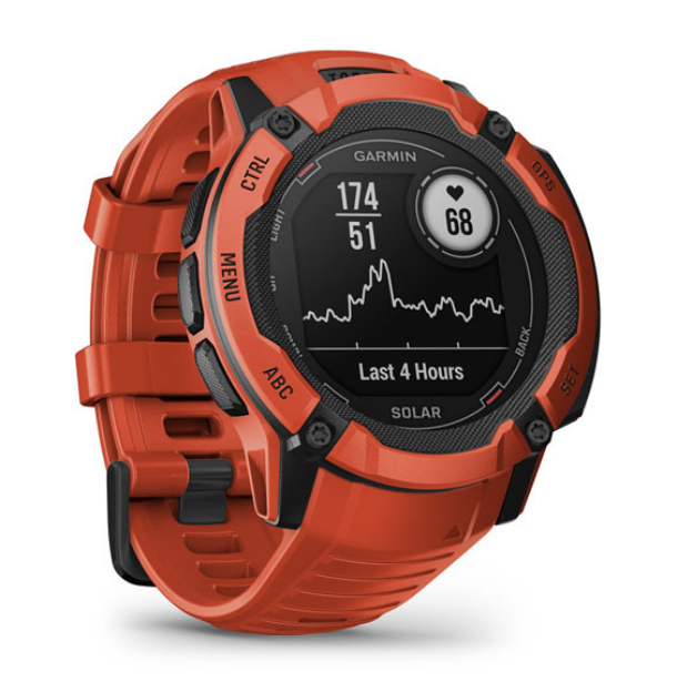 Garmin Instinct 2x Solar, Красное пламя