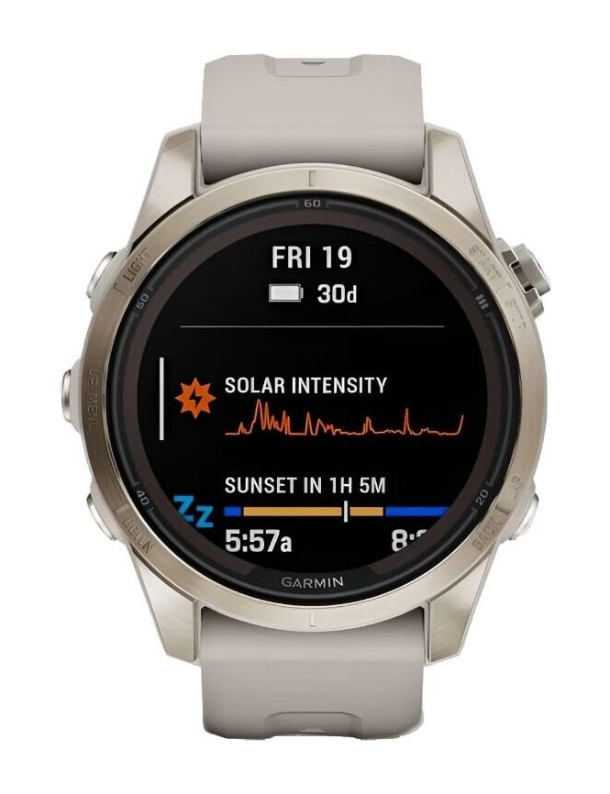 Garmin Fenix 7S Pro Сапфир Solar, Мягкое Золото