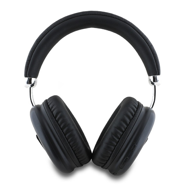 Guess Bluetooth Headphones PU Saffiano Треугольный металлический логотип, Черный Guess Bluetooth Headphones PU Saffiano Треугольный металлический логотип, Черный